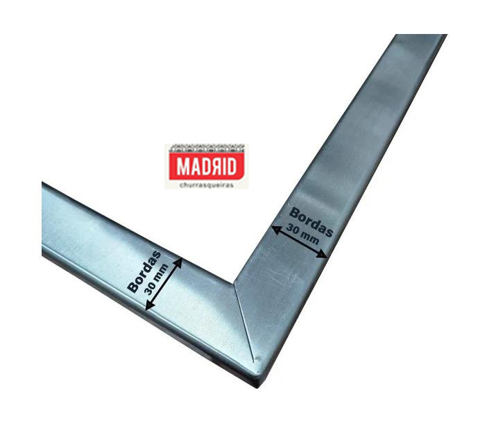  Suporte de fundo INOX 430- 0,60x0,40 - ARGENTINA