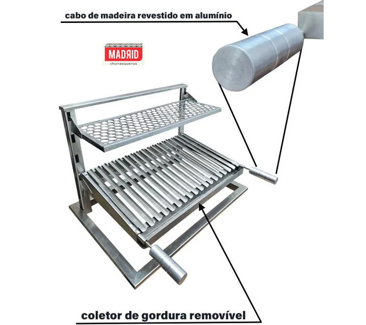  Suporte de fundo INOX 430- 0,60x0,40 - ARGENTINA