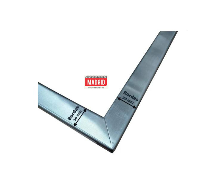 Suporte de fundo INOX 430- 0,60x0,40 - ARAMADA