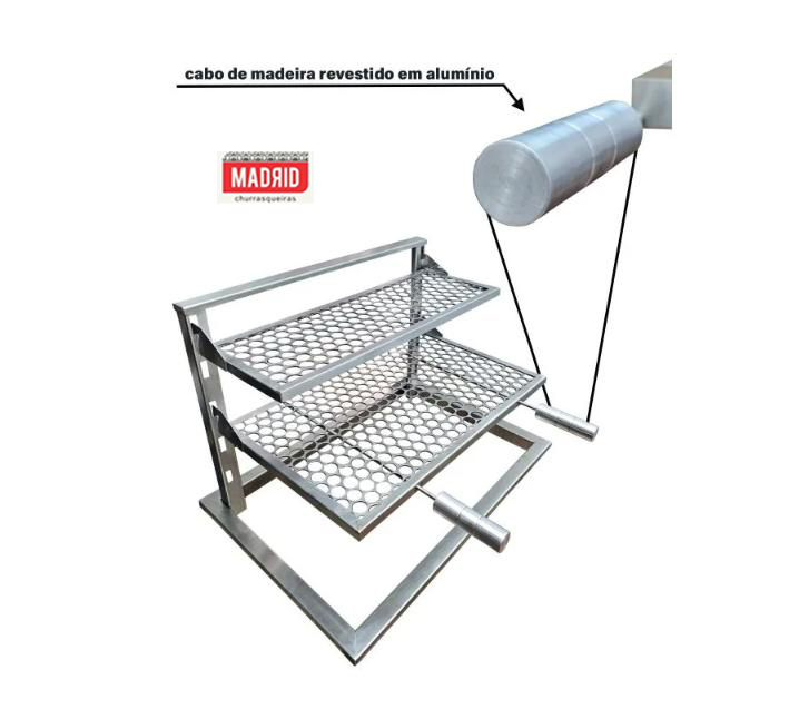 Suporte de fundo INOX 430- 0,60x0,40 - MOEDA