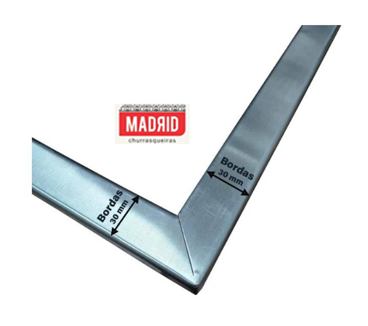 Suporte de fundo INOX 430- 0,60x0,40 - MOEDA