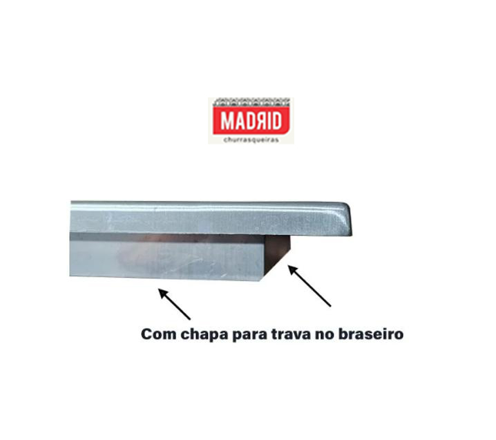 Suporte de fundo INOX 430- 0,60x0,40 - MOEDA