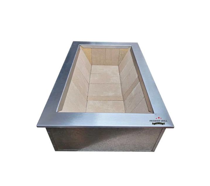 Braseiro Refratário Caixa Dupla para Churrasqueira Gourmet – 0,70x0,40 INOX430