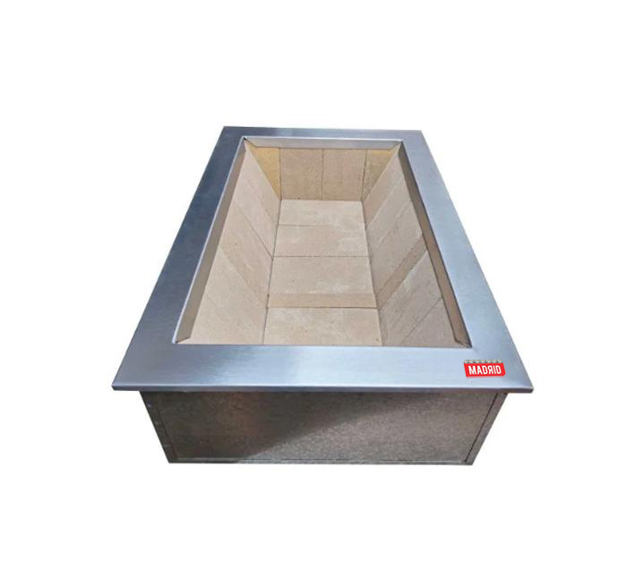 Braseiro Refratário Caixa Dupla para Churrasqueira Gourmet – 0,60x0,40 INOX430