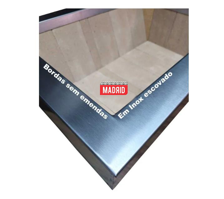 Braseiro Refratário Caixa Dupla para Churrasqueira Gourmet – 0,70x0,40 INOX430