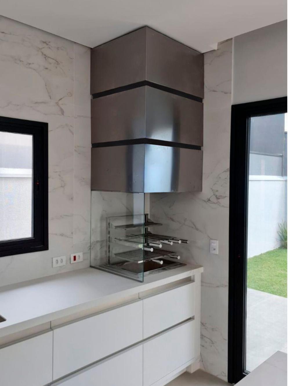 Kit Coifa Box Gomada INOX Gourmet 80x60 + Braseiro 50x40 + Grill