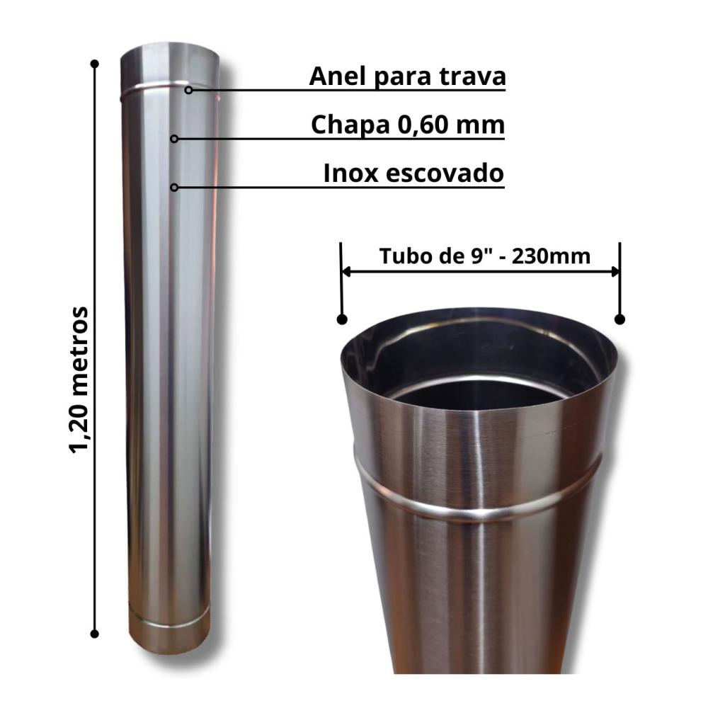 Kit Coifa Box Gomada INOX Gourmet 80x60 + Braseiro 50x40 + Grill