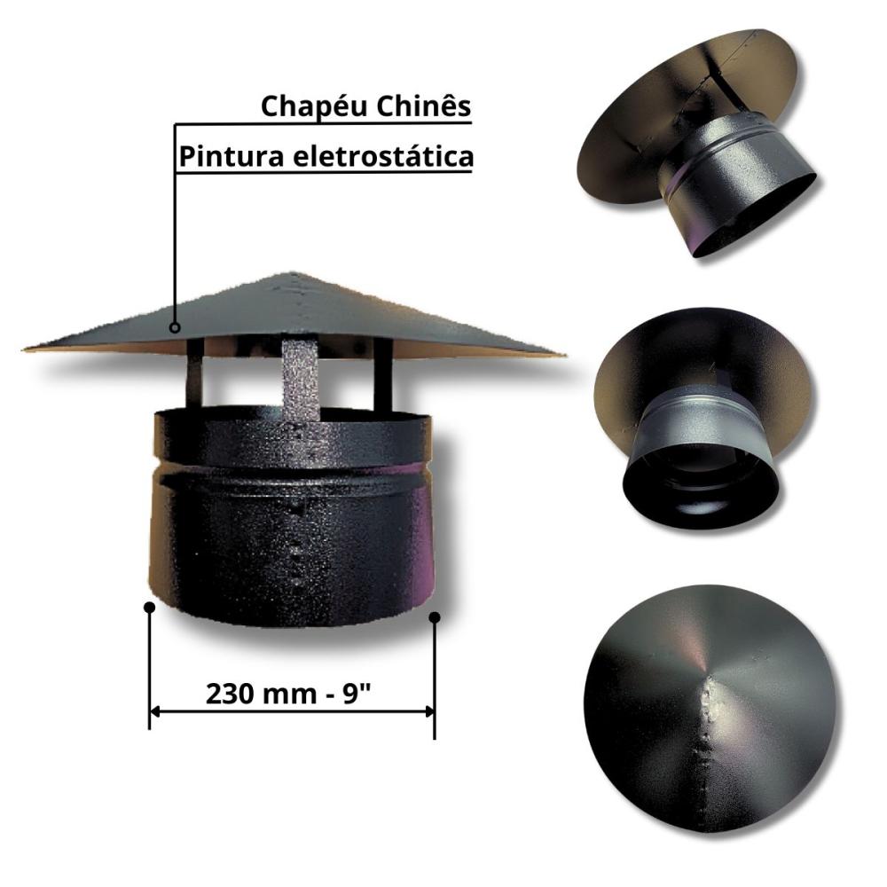 Kit Coifa 1,0x0,60 Gourmet Grill Flutuante 70x40 Inox 1 Tubo